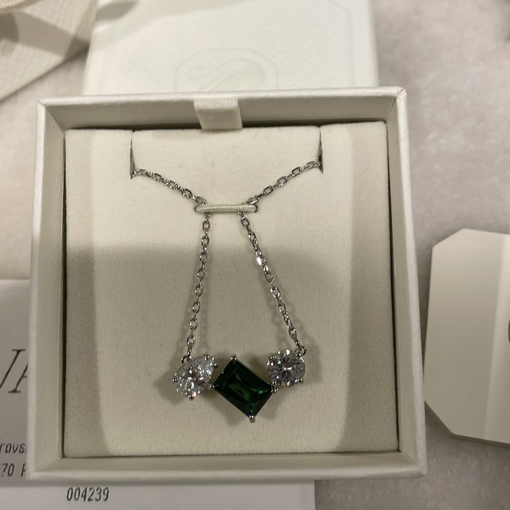 Swarovski Green White Pendant
